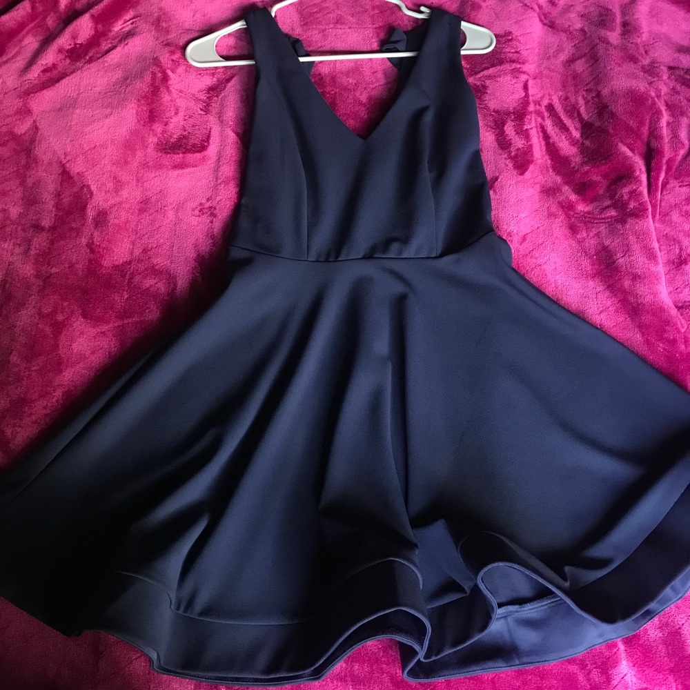 Short Navy Blue Dress